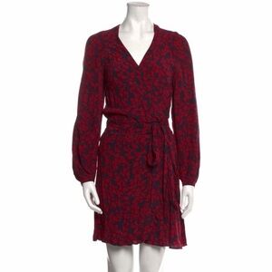 Zadig & Voltaire Red and Black Long Sleeve Dress